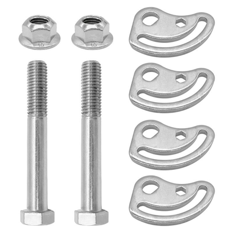 Upgrades Cambers Caster Adjusting Bolt set Steering Stability Improvement Metal Alignment Cambers set Quick Installation
