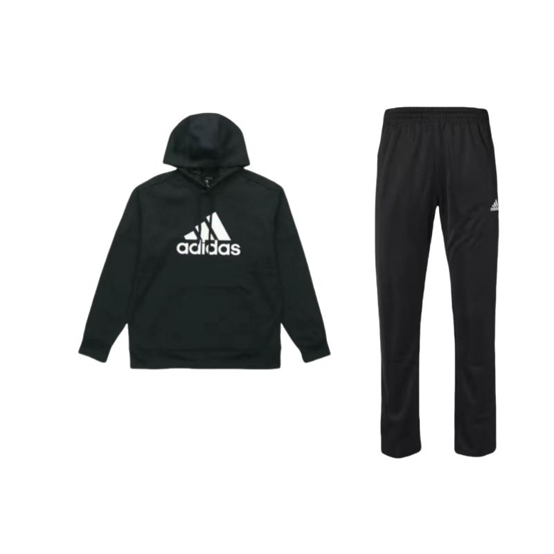 

Adidas Hooded Pullover American Vintage Sweatshirt Casual Sports Set Men sweatshirt TR30P-BW+DH9018 S