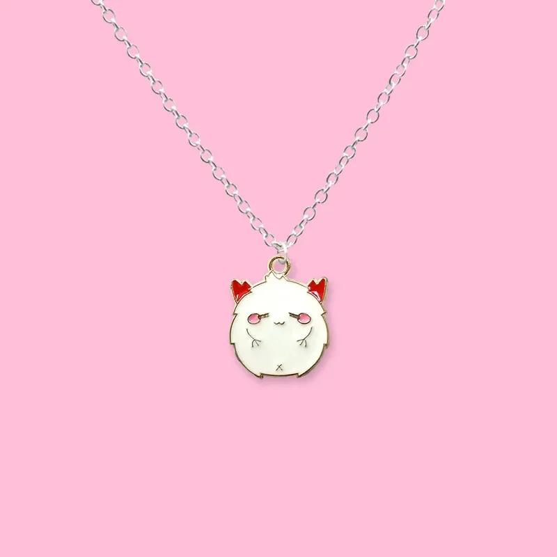 Best Friend Cute Cartoon Devil Ghost Friendship Couple Pendant Necklaces Fashion Men Women Necklaces Kids Halloween Jewelry Gift