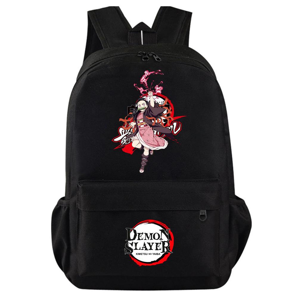 Anime Κινούμενο Σχέδιο Demon Slayer Εκτυπωμένο Σακίδιο Πλάτης Φοιτητική Πολύχρωμη Σχολική Τσάντα Μεγάλης Χωρητικότητας Αδιάβροχη Ταξιδιωτική Τσάντα Mochila Δώρο