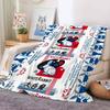 Candy White Rabbit Creamy Cand Blanket For Sofa Office Bed Plane Travel Sleep Read Relax Camping Soft And Warm