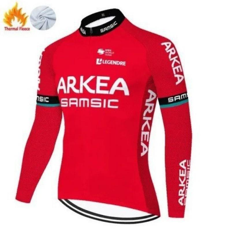 Unisex Fleece Cycling Jacket Road Mountain Biking Winter Warm Long Sleeve Outdoor Sportswear