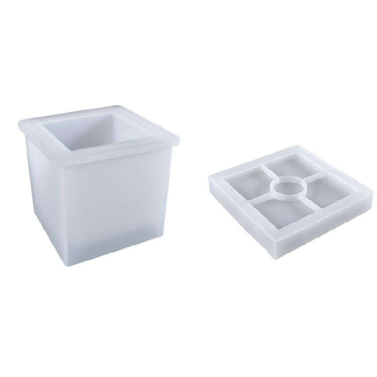 Planter Vase Flowerpot Handcraft Soap Candle Plate Resin Mold Silicone Mould