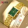 Luxury Women's Quartz Watch Elegant Diamond Dial Stainless Steel Band Waterproof Casual Wristwatch