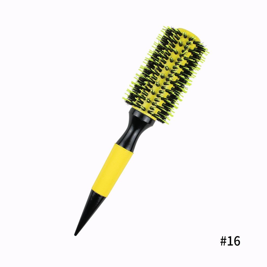 Boar Bristle Aluminum Tube Nylon Round Brush - Brazilian Style Hair Styling Comb
