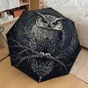 1pc Night Owl Umbrella with Plastic Handle,Suitable for All Seasons Home Travel Outdoor UmbrellaDD1477