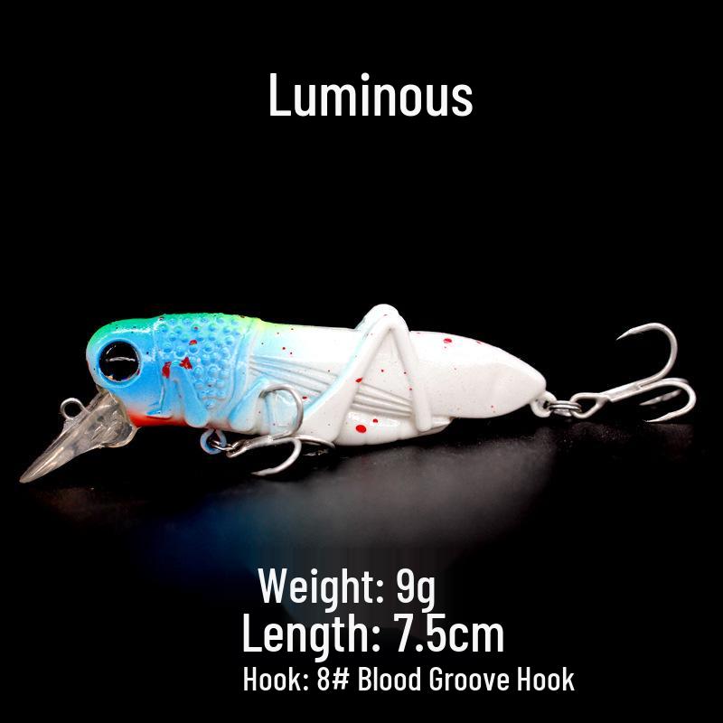 Grasshopper Surface Lure: 3g-9g Bionic Insect Bait for Carp, Silver Carp, Mandarin Fish, and Culter.