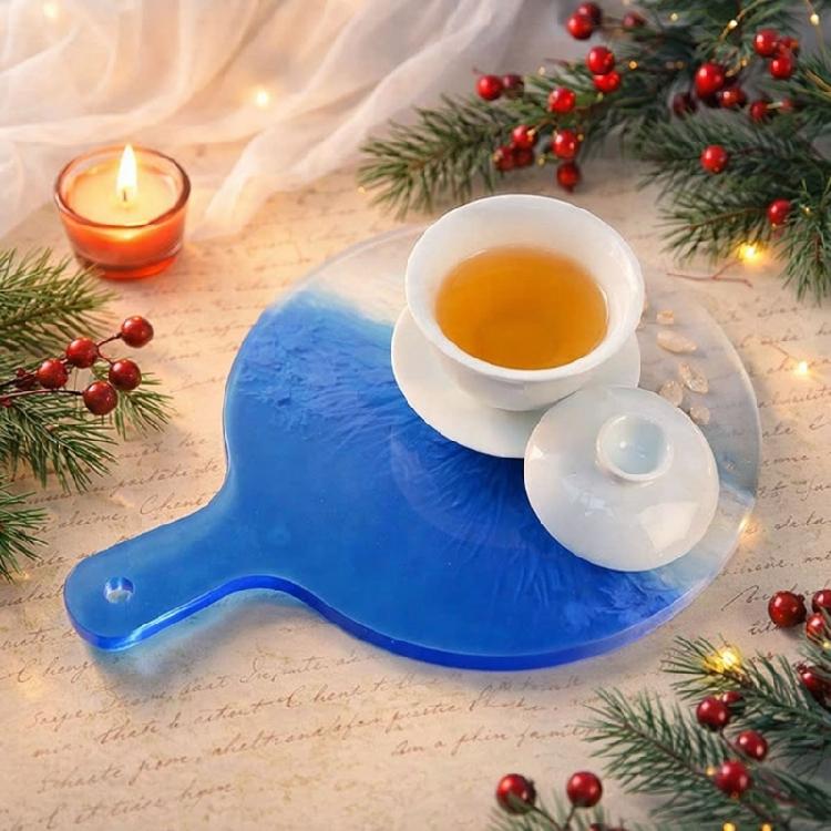 Multifunctional Silicone Mold Racket Shape Hand-Making Moulds Suitable for Plaster Resin Concrete Handheld Design