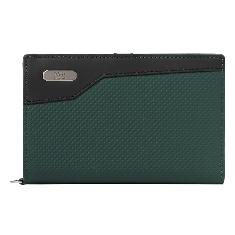 

[Noi Interesse] Neuinteresse wallet middle Ix men s 3391 Neu interesse genuine leather leather cowhide [06]Green x black