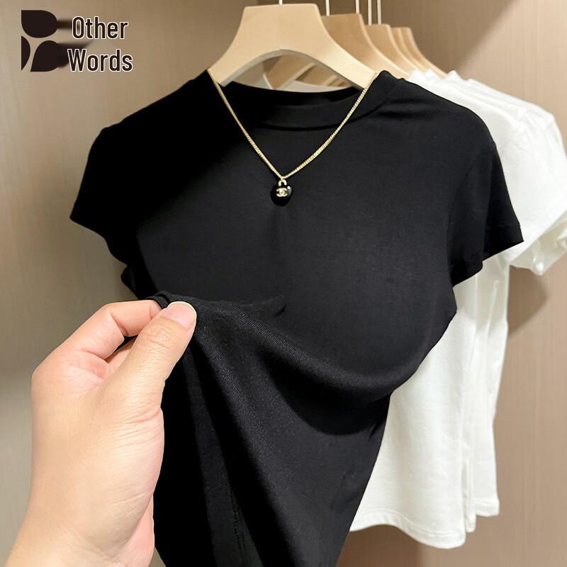 

Women s Slim Fit Round Neck Short Sleeve T-Shirt S