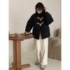 Jiaxing Pinghu horn buckle down jacket women's new thickened stand-up collar bread jacket small winter short coat tide