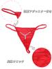 Sexy Beautiful Breathable Sizes Cute Size M [comeondear] Women's T-Back Panties, Buttocks, High-Leg Mesh, Underwear, M-5XL, Panties, Red,
