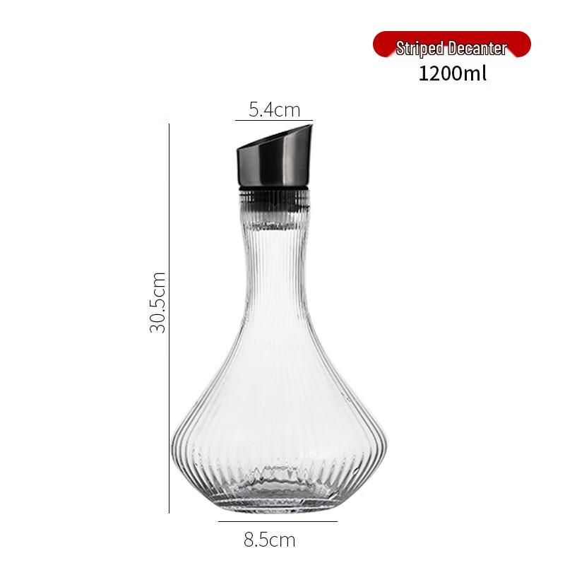 Shangqi Crystal Glass Triangle Waterfall Wine Decanter