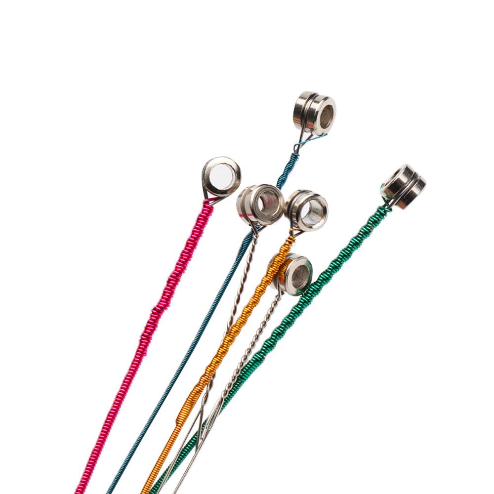 Colorful Rainbow Acoustic Guitar Strings Steel Material Light Musical Instrument Parts E-A Professional Universal Brand New