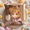 The H-Helpful Fox S-Senko-San Cushion Cover Plush Fabric Soft Double-Sided Printed Sofa Warm Winter Home Gift Pillow Cover