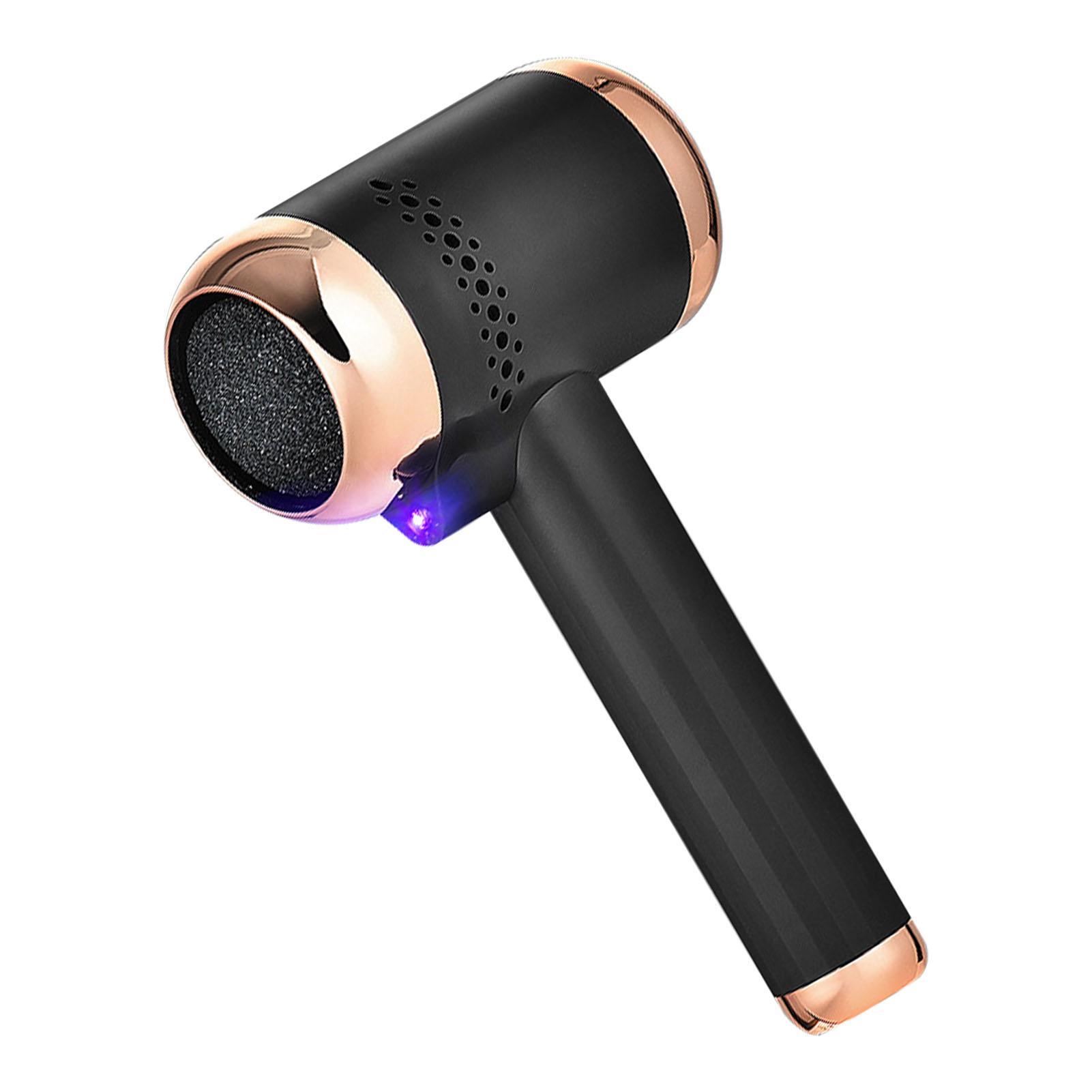 

Электрическая пилка для удаления мозолей на ногах Автоматическая блокировка безопасности Многофункциональная перезаряжаемая пилка для педикюра и удаления мозолей Черная чёрный