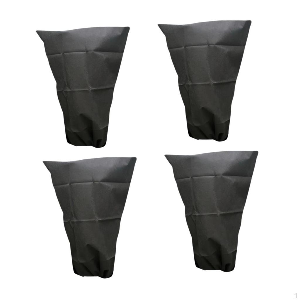 4er Pack Outdoor Pflanzenschutzhauben mit Kordelzug gegen Frost