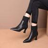 Comfortable and Versatile High-heeled Booties 2026 New Autumn and Winter Women's Thin Stretch Boots Super Soft Temperament