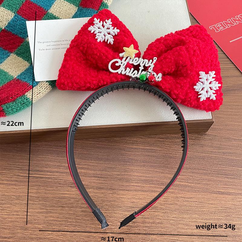 Christmas 3D Deer Hair Clip Headband for Girls