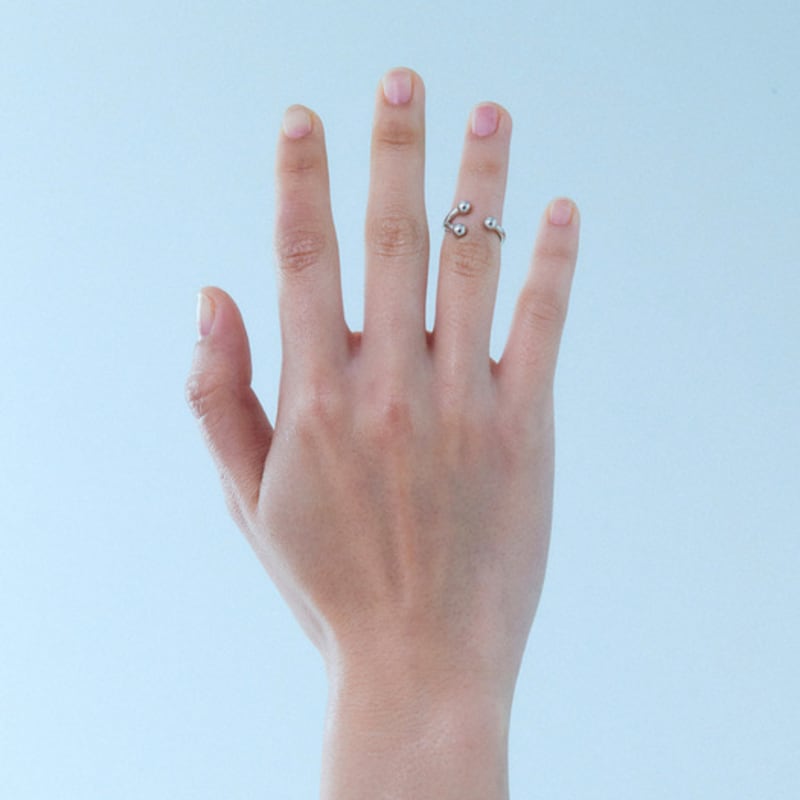 lowool Frog silver toe ring