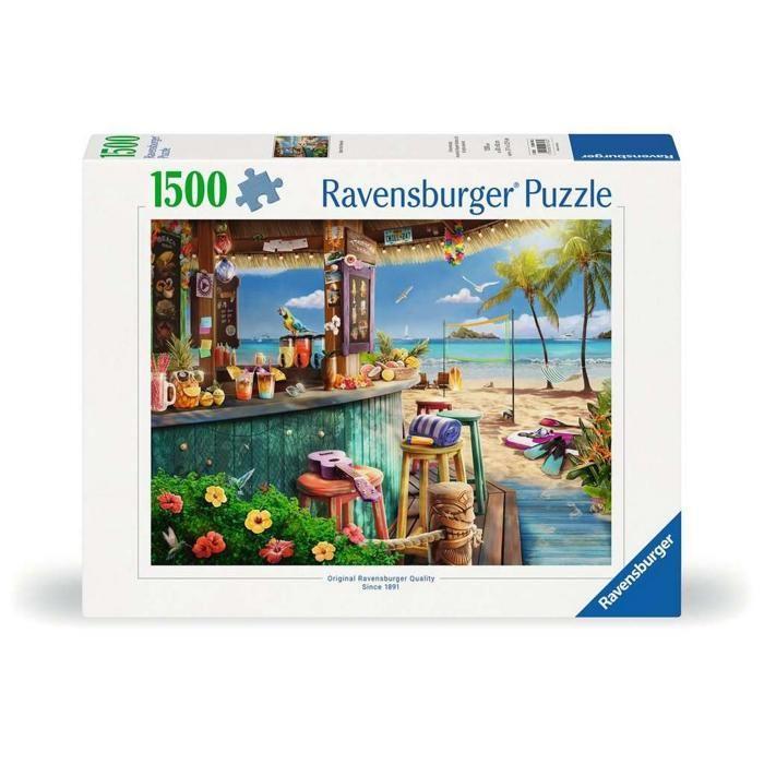 Puzzle - RAVENSBURGER - Le bar du bord de plage - 1500 pièces - Paysage et nature - Garantie 2 ans