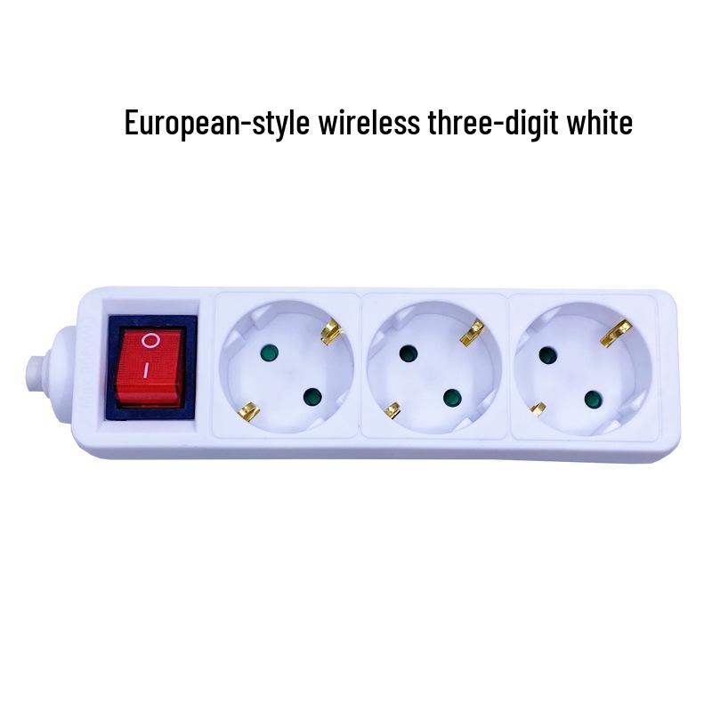European/German-Style Wireless Power Socket with Korean Wired Plug Strip, CE Certified