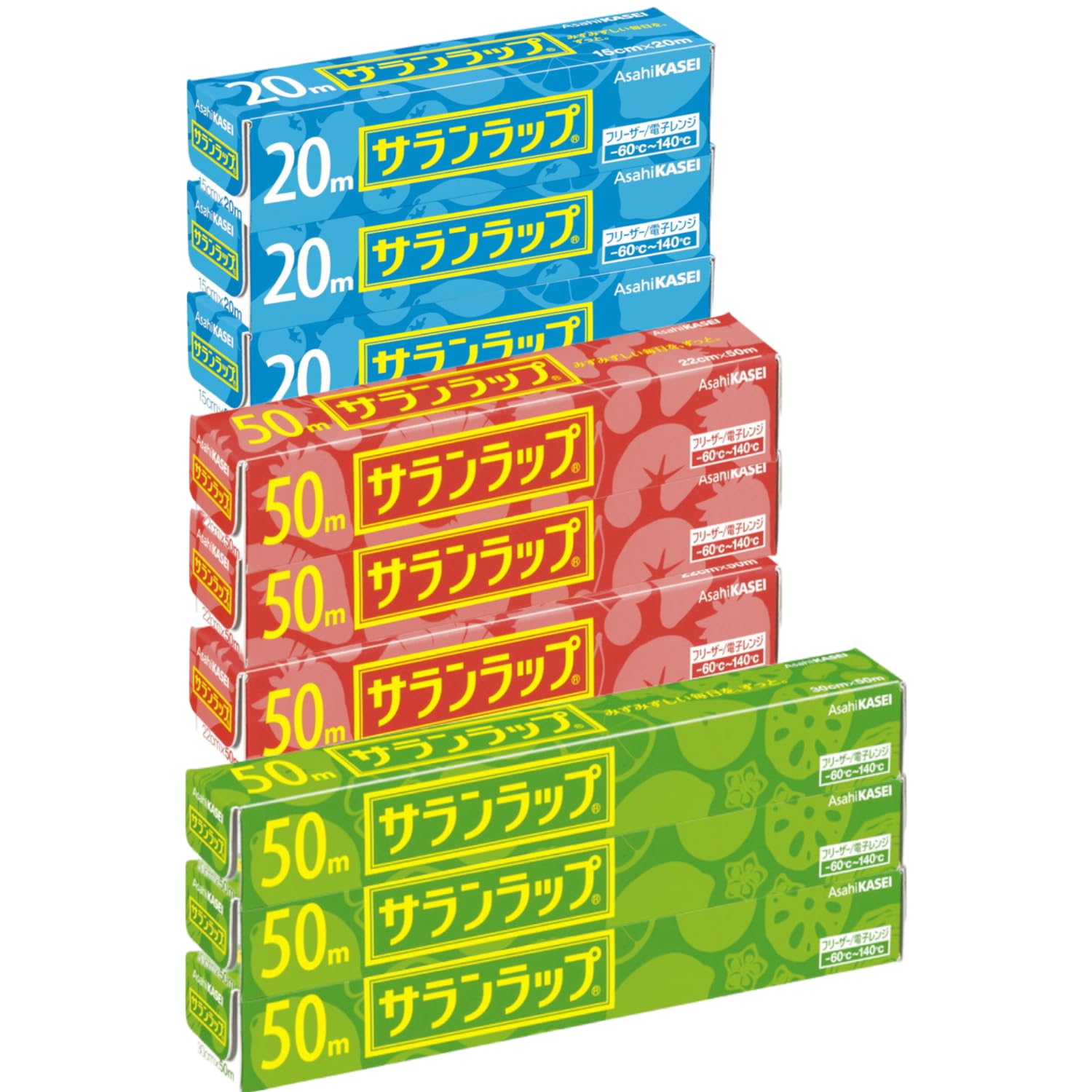 

purchase set of Saran wrap x 22cm x 30cm x For different purposes Also great as a gift [Bulk 9] (15cm 20m, 50m, 50m)