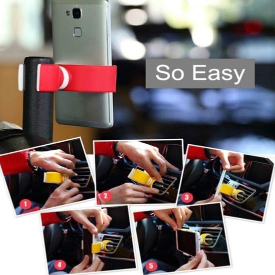 Mini 360 Grad Universal Auto Lüftungsschlitzhalter Fahrrad Handyhalter Ständer