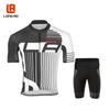Mens Quick-Dry Cycling Jersey Bib Shorts Set Breathable Outdoor Road Bike Apparel