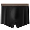 Large Size Men's Spring and Summer Thin Ice Silk Antibacterial No Trace Flat Angle Underwear