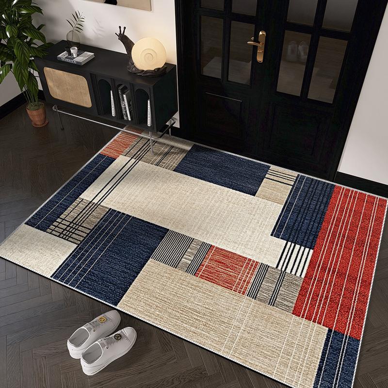 

Современный легкий роскошный входной коврик, входной коврик, бытовой дверной коврик, впитывающий нескользящий коврик, пылевой коврик 50 * 80Cm crystal velvet