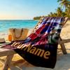 Arsenal Customized Name Beach Towel High Absorbency & Quick-Dry Suitable for Sports Travel Swimming Yoga Bathroom Beach And Pool
