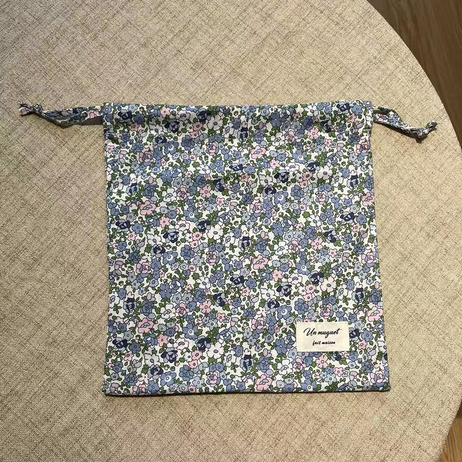 25x26cm Drawstring Bag Portable Organizer Cosmetic Home Travel Storage Printed Flower Hanging Bags Mom Bags