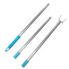 Wardrobe Hook Pole Adjustable Splicing Clothes Rod Stainless Steel Plastic Clothes Reach Tool Home Balcony Closet Hook Pole