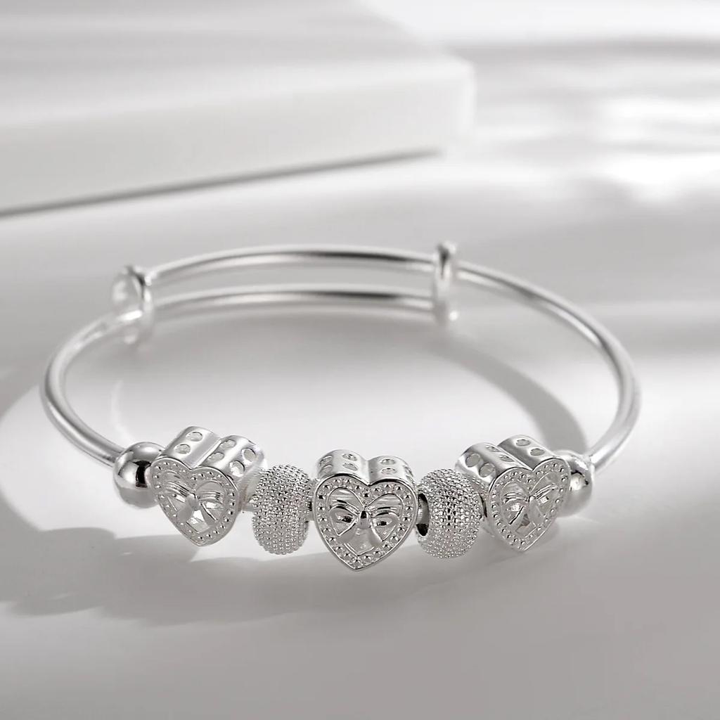 Fashion Copper Color Woman Cuff Bracelet Open Leaf Shaped Adjustable Charm Bangle Girls Party Jewelry Christmas Gifts