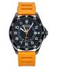 Fieldforce GMT Каучуковый ремешок Матовый черный циферблат Кварцевые 241897 100М Мужские часы