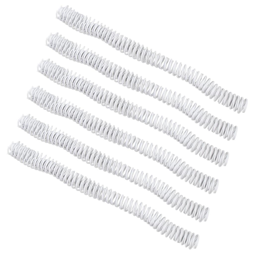 100PCS Spiral Binding Coils 16mm Diameter 48 Teeth 4:1 Combs Spines for Paper