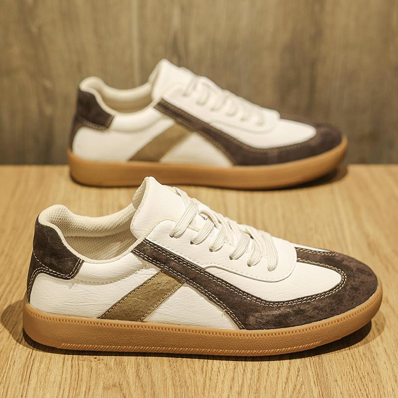 Men's Shoes Trend Versatile Forrest Board Teenagers Genuine Leather Sports Thick Sole Height Increasing Retro Casual Training