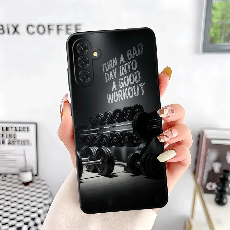 Gym Mode Fitness Bodybuilding Soft Phone Case for Samsung A17 A37 A57 A16 A26 A36 A56 A15 A25 A35 A55 A14 A24 A34 A54 A13 A23 A3