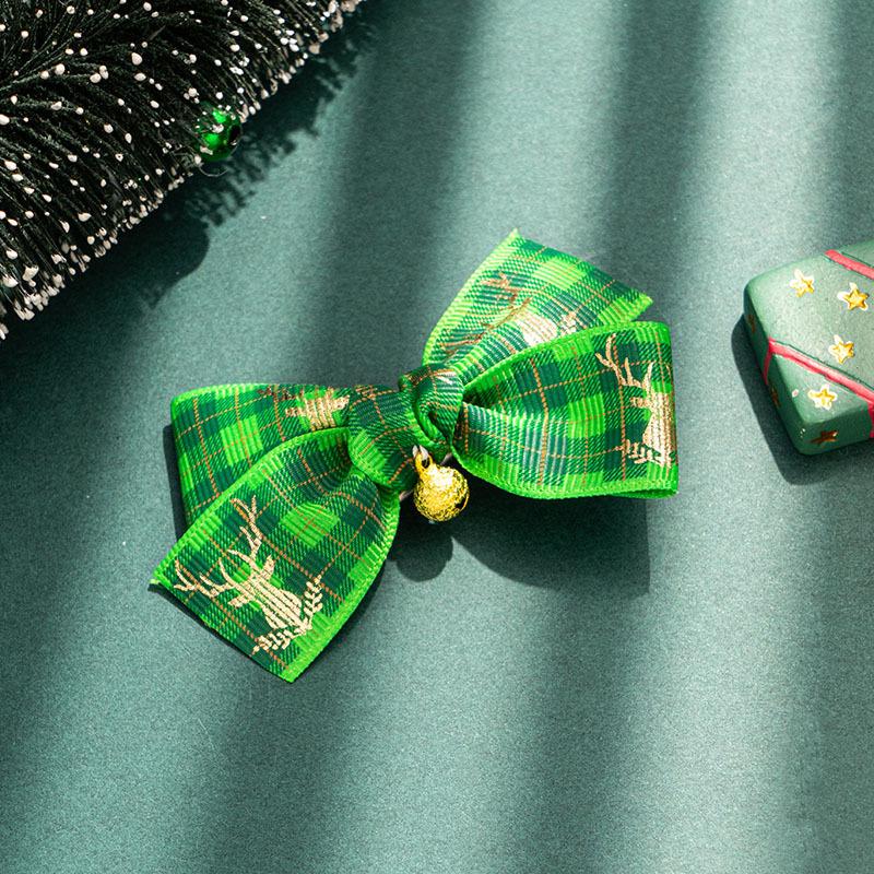 1PCS Christmas Children's Red Bow Hairpin Princess Versatile Back Head Hairpin Girl Top Clip New Year Girl Headwear