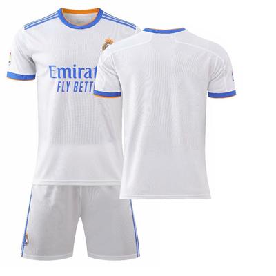 2021-22 Domácí dres Realu Madrid #7 Hazard #9 Benzema #10 Modrić Fotbalové dresy