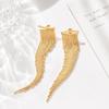 Xiyin, hot-selling high-end atmospheric fringed earrings women's niche light luxury design temperament long earrings