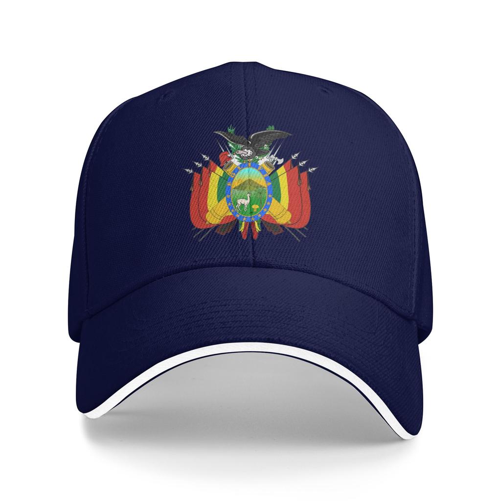 Znak Bolívie a Národní symbol Custom Baseballové čepice Pánské Dospělý Muž Plážová Ochrana před sluncem Klobouk Hip Hop Trucker Cap