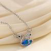 Swan Zircon Necklace: Elegant Women's Light Luxury Clavicle Chain with Sweet Temperament