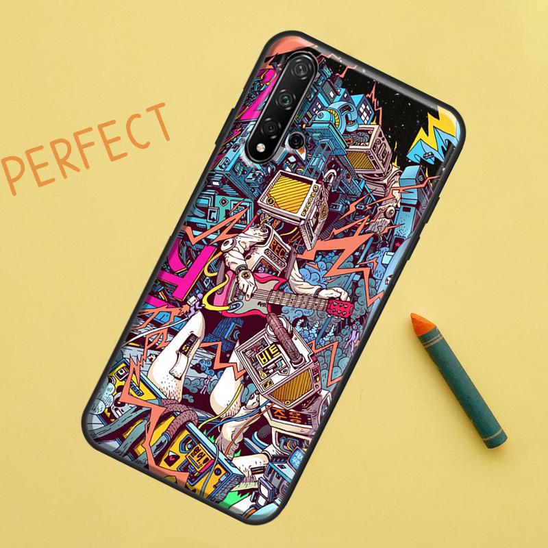 Graffiti For Huawei Nova 10 9 SE 11 Pro 12i 11i 8i Y60 Y70 Y90 Y61 Y91 Y72 Y73 P20 P40 P30 Lite Case