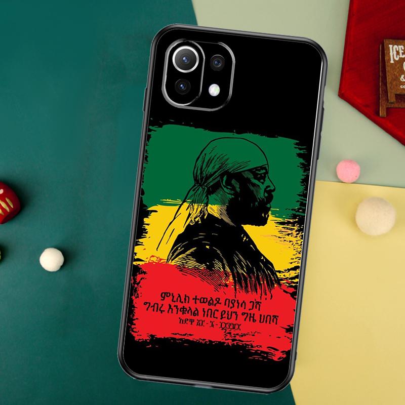 Emperor Menelik Ii Of Ethiopia Adwa Case For Xiaomi 13 14 15 Ultra 11T 12T 13T 14T Pro POCO X7 Pro X3 X5 F5 F6 M6 X6 Pro Cover