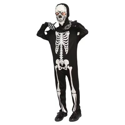 Halloween Children's Costumes Luminous Skull Ghost Ghost Children's Characters Dress Up One-piece Stage Performance Party Costumes