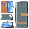 Phone case cover for Xiaomi Mi 11 Lite Green Jeans Folio Flip Leather Cover