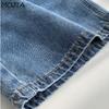 Short en Jean classique taille haute pour femme, pantalon à jambes larges, décontracté, assorti avec tout, mode d'été