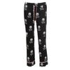 Women Fashion Lacing Skulls Printed Elastic Wide Leg Pants Plus Size 5xl Casual Trousers